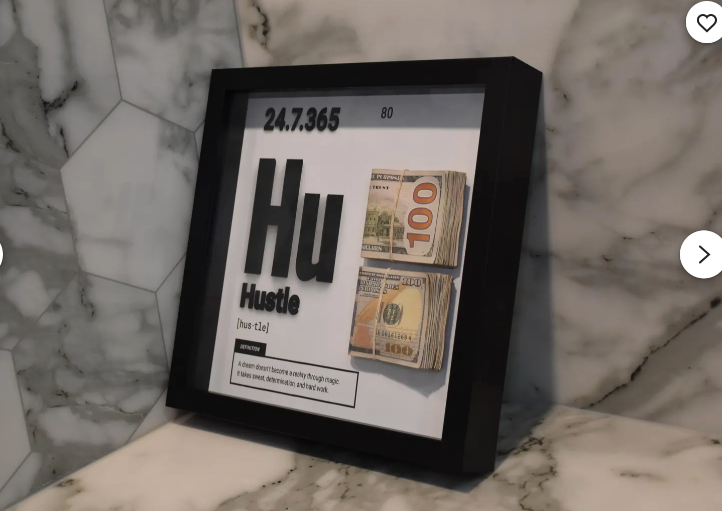 The Cash Code - Hustle 3D Motivation Wall Art