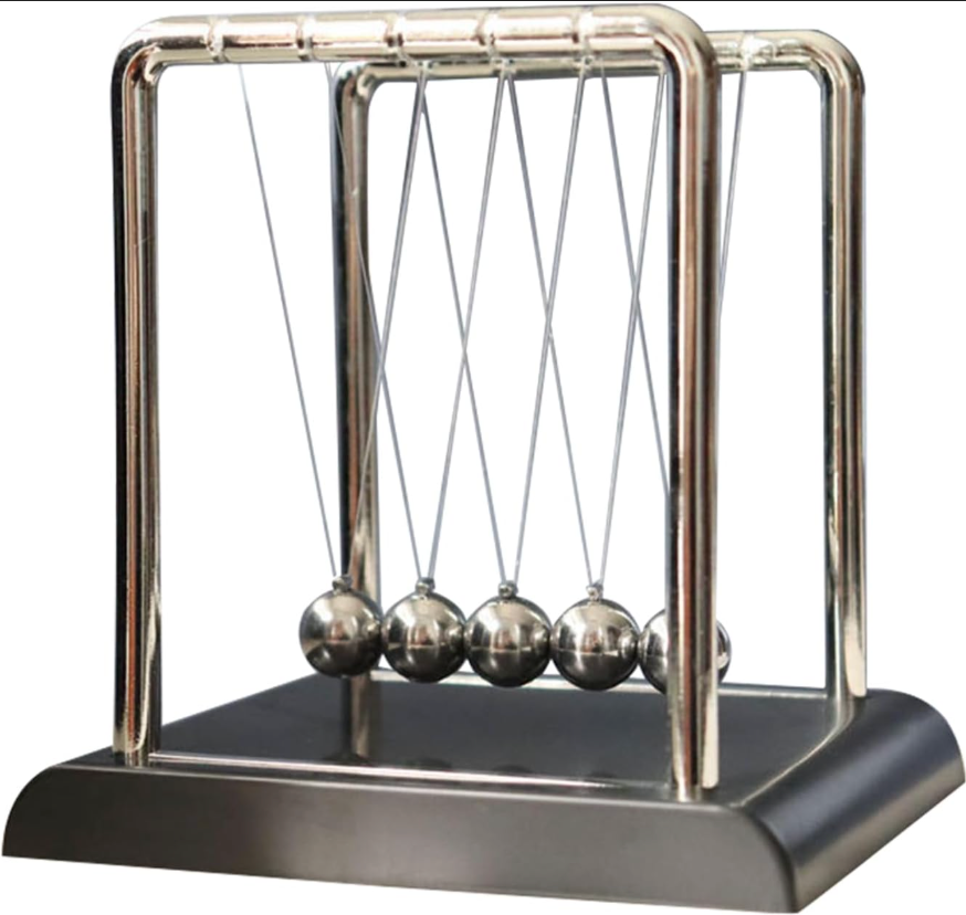 Home Decor Newton'S Cradle Metal Pendulum Educational Physics Toy Kinetic Energy Office Stress Reliever Ornament