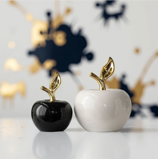 Midnight & Moonlight Apples - Ceramic Decorations
