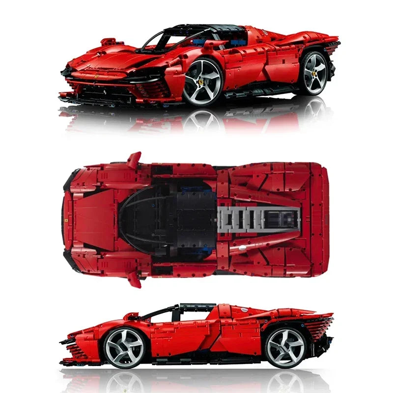 MOC Bricks Super Speed Technicial 1:8 Scale Sport Car Model Building Blocks Toy for Adult Boys Kids Birthday Christmas Gifts