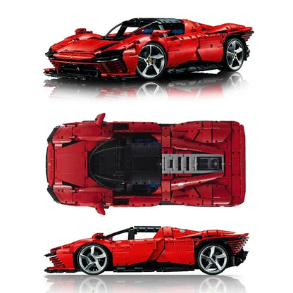 MOC Bricks Super Speed Technicial 1:8 Scale Sport Car Model Building Blocks Toy for Adult Boys Kids Birthday Christmas Gifts