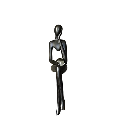 Silent Thoughts - Abstract Sculptures with Crystal Orb
