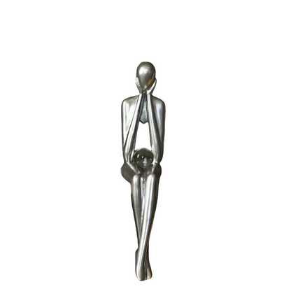 Silent Thoughts - Abstract Sculptures with Crystal Orb