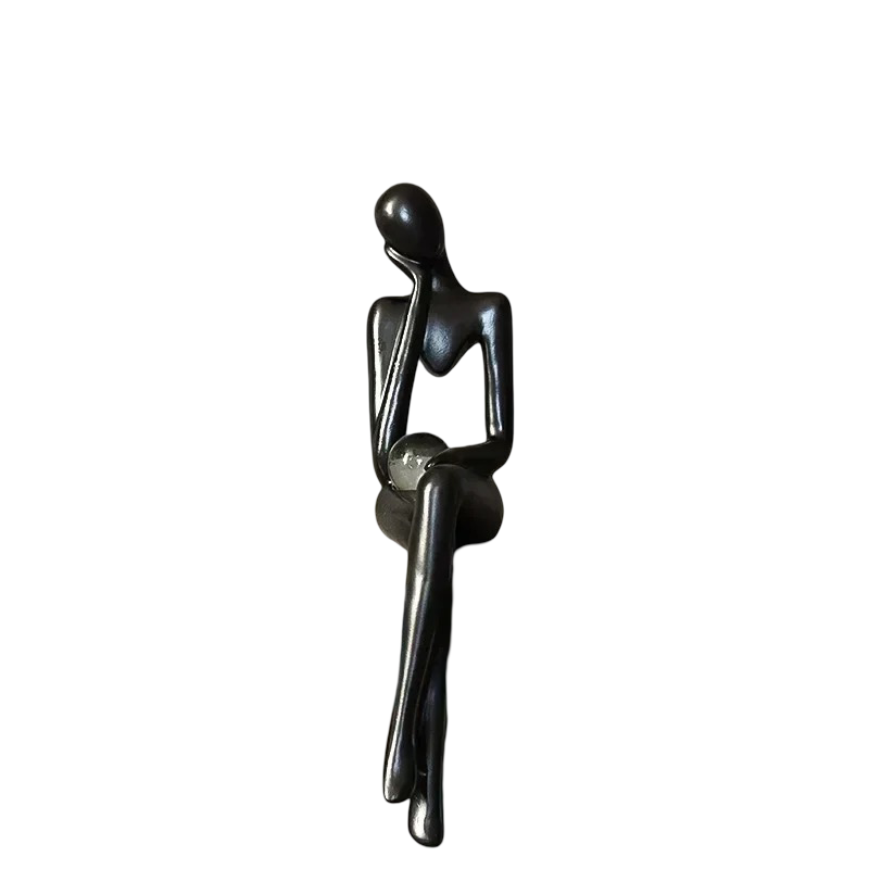 Silent Thoughts - Abstract Sculptures with Crystal Orb