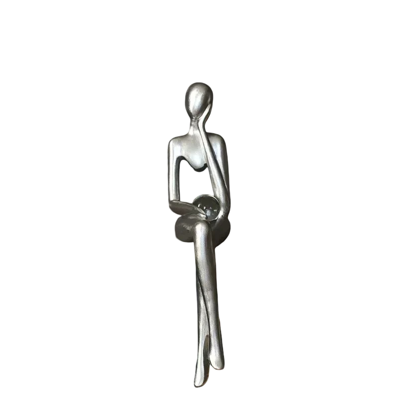 Silent Thoughts - Abstract Sculptures with Crystal Orb