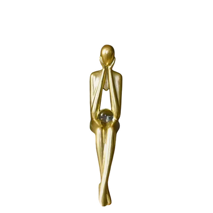Silent Thoughts - Abstract Sculptures with Crystal Orb