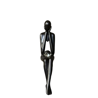 Silent Thoughts - Abstract Sculptures with Crystal Orb