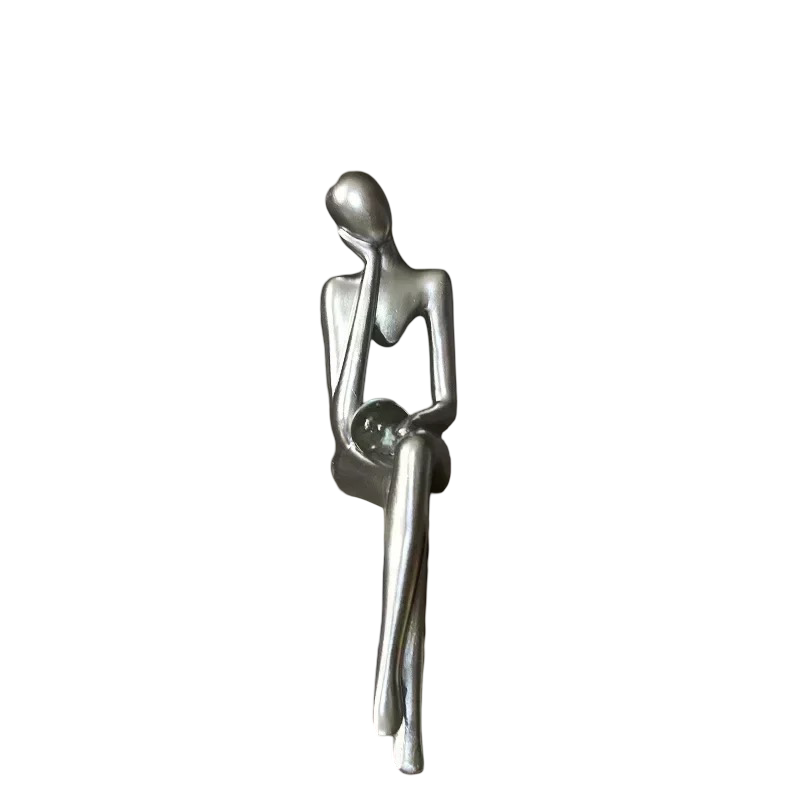 Silent Thoughts - Abstract Sculptures with Crystal Orb