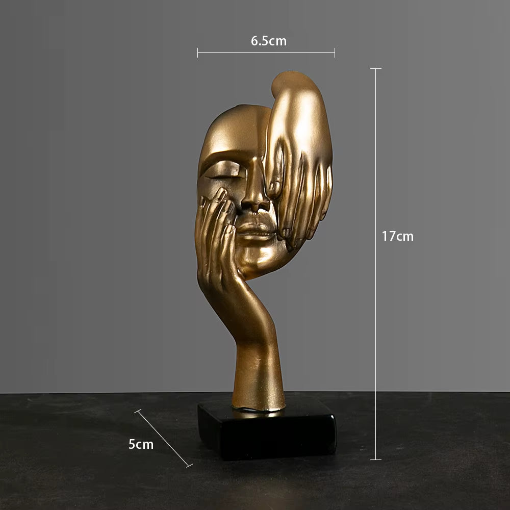 Abstract the Thinker Statues Sculptures Yoga Figurine Desk Ornaments Nordic Living Room Home Decor Decoration Maison Accessories