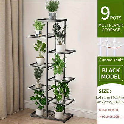 Plant Stand Stand for Flowers Iron 6/7/8Layers Plant Shelf Plant Organizer Storage Plant Holder Display Stand Garden Decoration