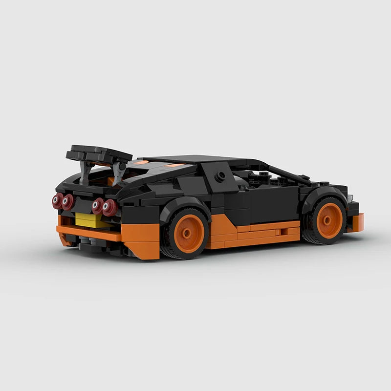 Features Roadster Racing Car Models Compatible MOC Small Particles Puzzle Kids Toys DIY Building Block Gifts