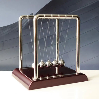 Mechanical Gadget Educational Physics Toy Newton'S Cradle Metal Pendulum for Office Stress Relief Home Desk for Science