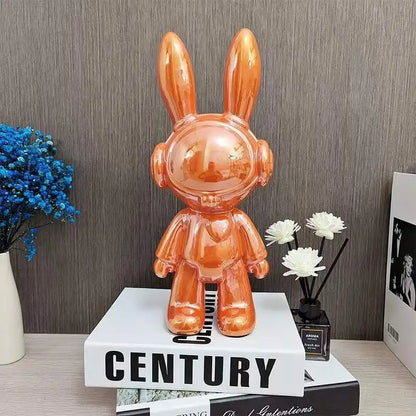 Nordic Creative Space Rabbit Office Desk Figurines, Cartoon Home Decoration, Home Accessories, Arts and Crafts Supplies