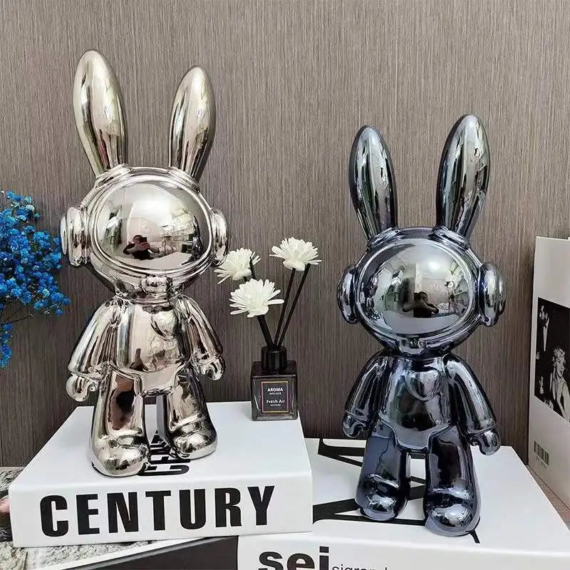 Nordic Creative Space Rabbit Office Desk Figurines, Cartoon Home Decoration, Home Accessories, Arts and Crafts Supplies