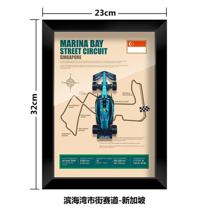 Bburago 1:43 F1 Aston Martin 2024 Aramco Team Fernando Alonso Car Model Monaco Canada Netherlands GP Circuits Track Posters