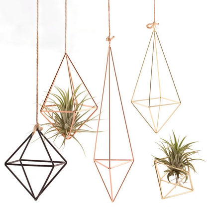 Modern Macrame Plant Hanger Flower Hanger Wall Decoration Countyard Garden Indoor Air Plant Stand Decorative Air Plant Holder