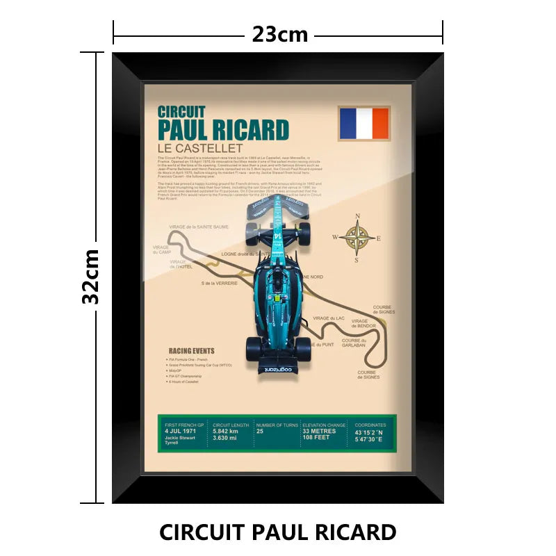 Bburago 1:43 F1 Aston Martin 2024 Aramco Team Fernando Alonso Car Model Monaco Canada Netherlands GP Circuits Track Posters