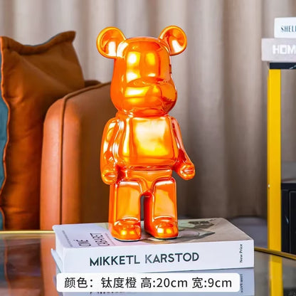 28Cm Aesthetic Bear Figure Ceramics Violent Bear Statues Figurine Sculptures Decor Luxury Living Room Decoration Home Ornament
