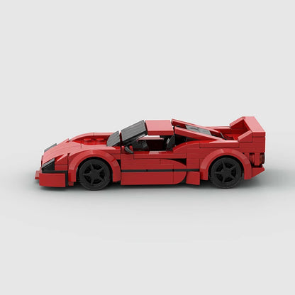 MOC F40 City Speed Champion Sports Car Building Blocks Famous Supercar Creative Garage Technique Vehicle Educational Toys Kids