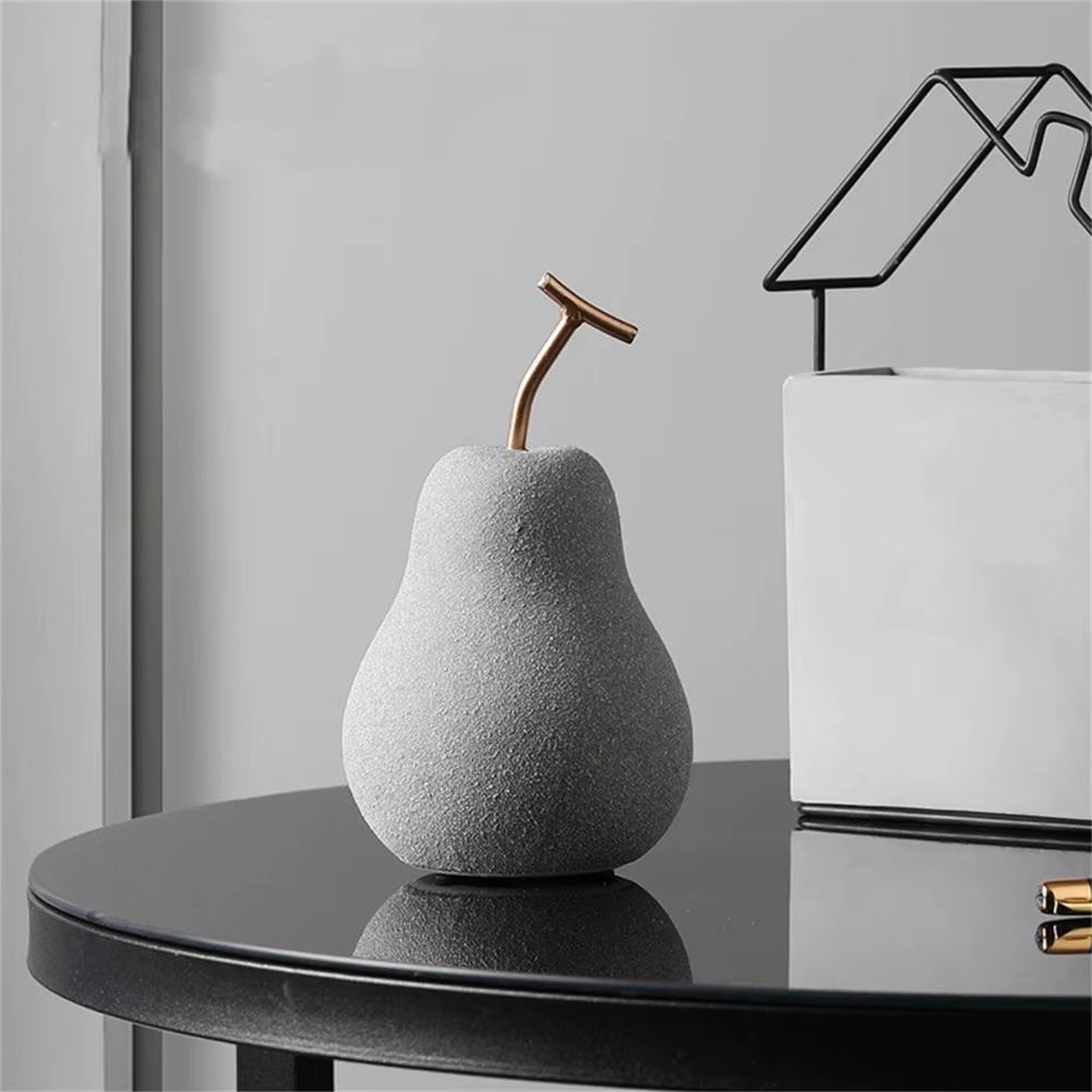 Modern Style Home Decor Ceramic Apple Figurines Creative Arts & Crafts Home Decoration Accessories Sweet Ornaments for Wedding