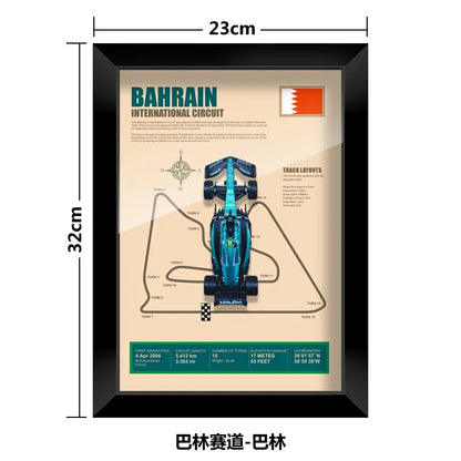 Bburago 1:43 F1 Aston Martin 2024 Aramco Team Fernando Alonso Car Model Monaco Canada Netherlands GP Circuits Track Posters