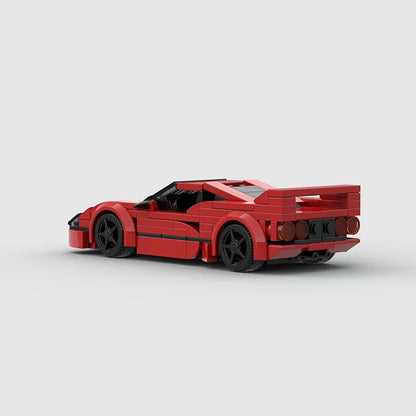 MOC F40 City Speed Champion Sports Car Building Blocks Famous Supercar Creative Garage Technique Vehicle Educational Toys Kids