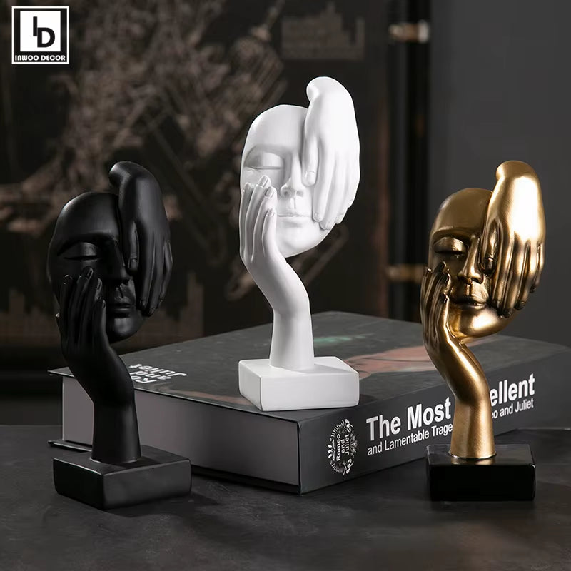 Abstract the Thinker Statues Sculptures Yoga Figurine Desk Ornaments Nordic Living Room Home Decor Decoration Maison Accessories