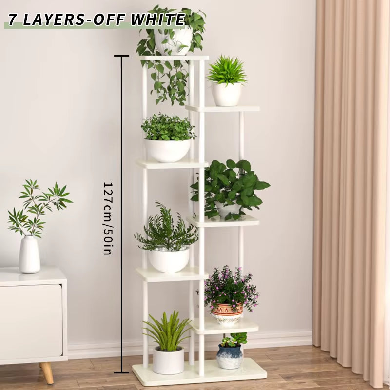 Plant Stand Stand for Flowers Iron 6/7/8Layers Plant Shelf Plant Organizer Storage Plant Holder Display Stand Garden Decoration